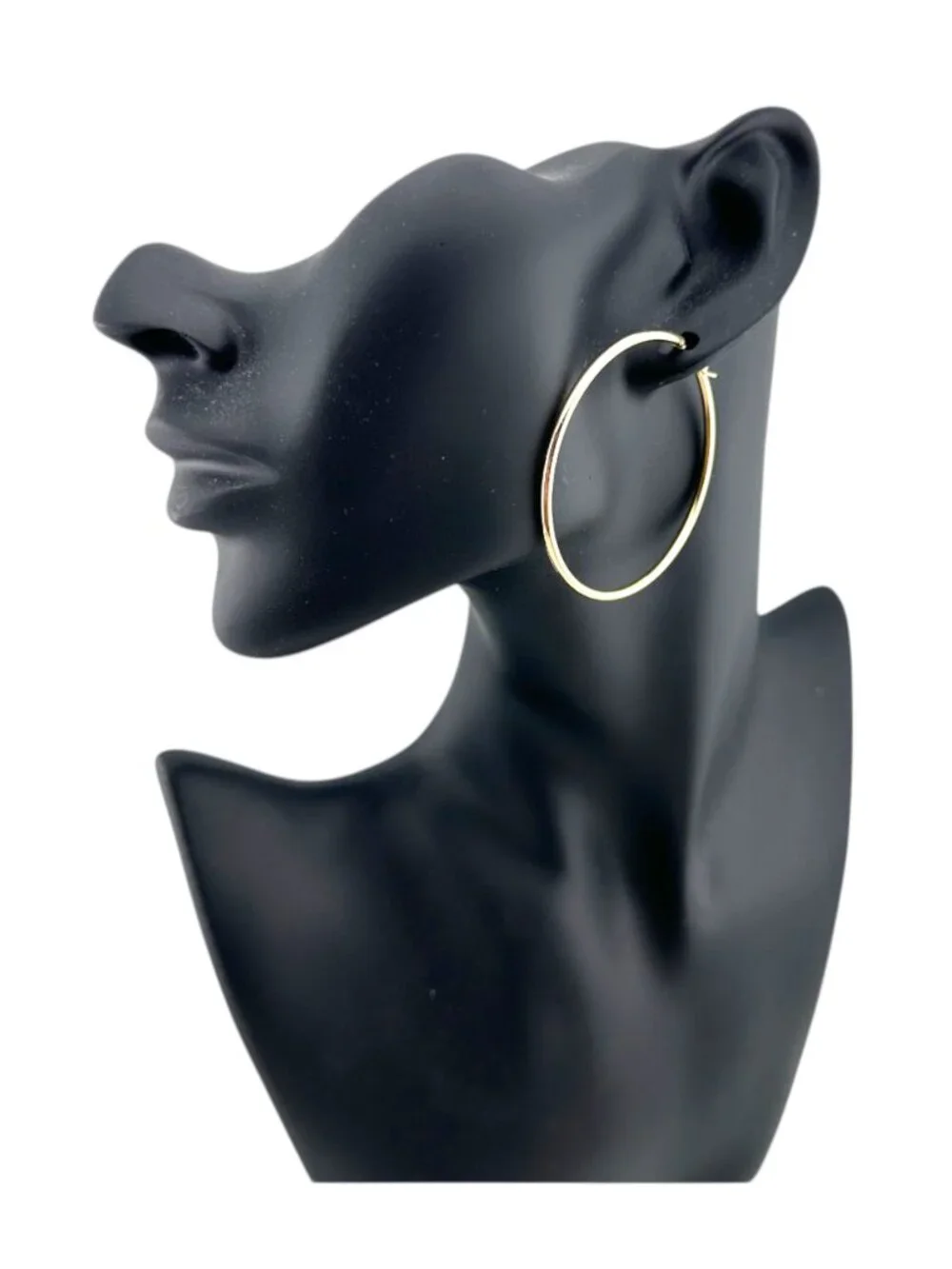 Gold Filled Hoop Earrings 2” Large Closed Hoops Statement 14K